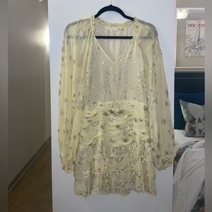 LoveShackFancy yellow star dress